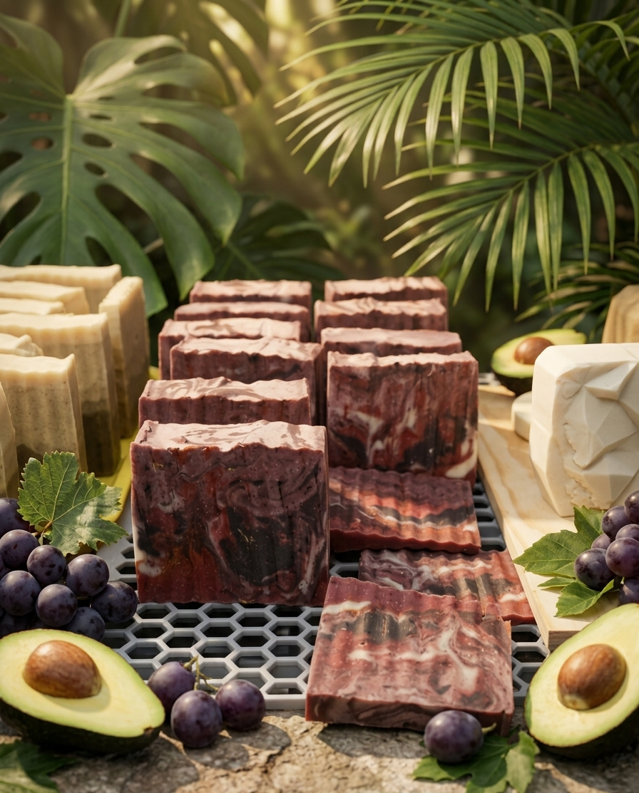 Avocado & Grapeseed Artisan Bar: Ultimate Elasticity & Micro-Polishing Scrub