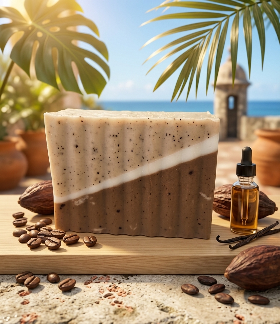 Espresso & Dark Cacao Body Bar: Sculpting Antioxidant Cellular Scrub