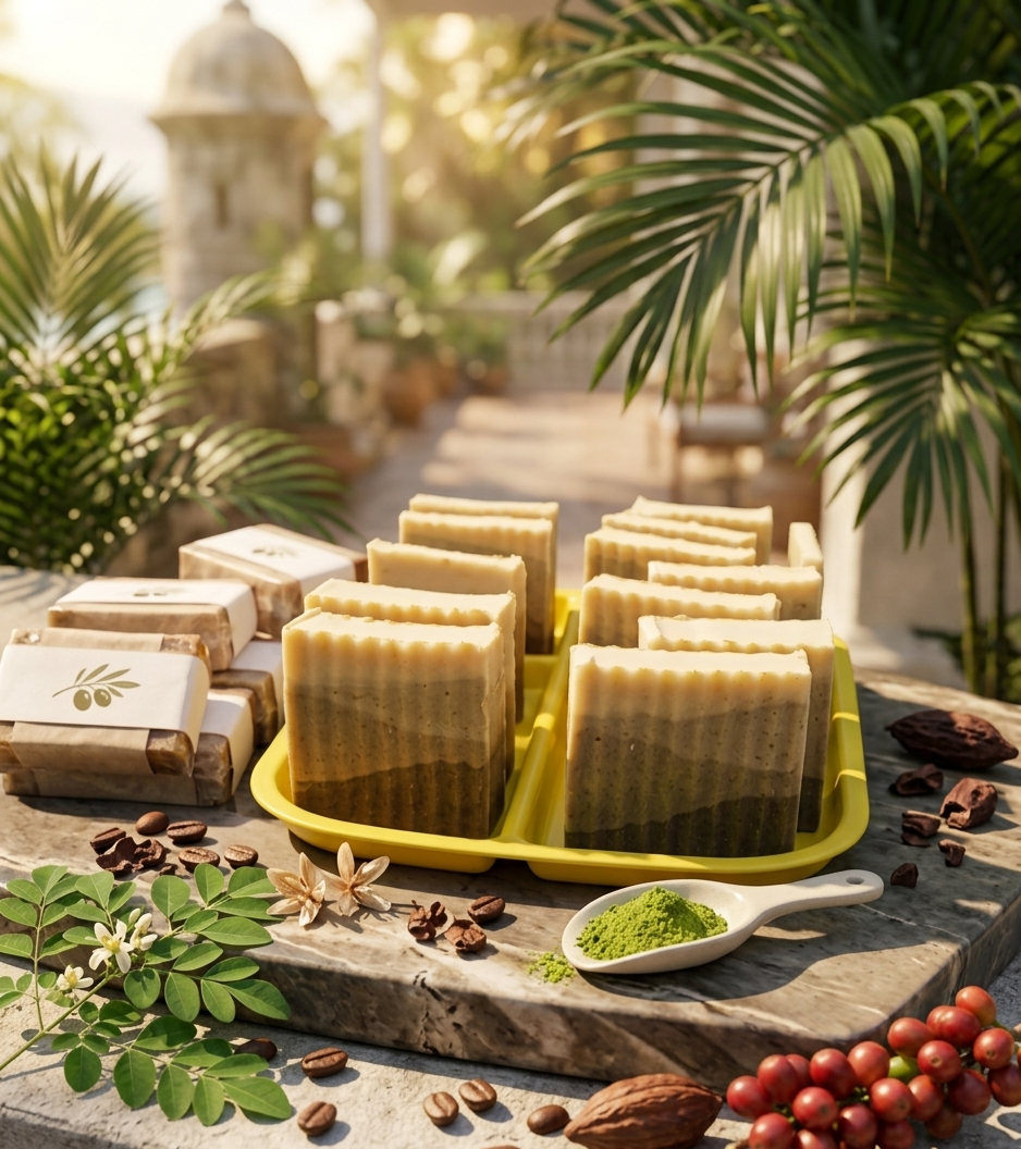 Moringa & Matcha Cleanse Bar: Pure Botanical Detox & Skin Defense