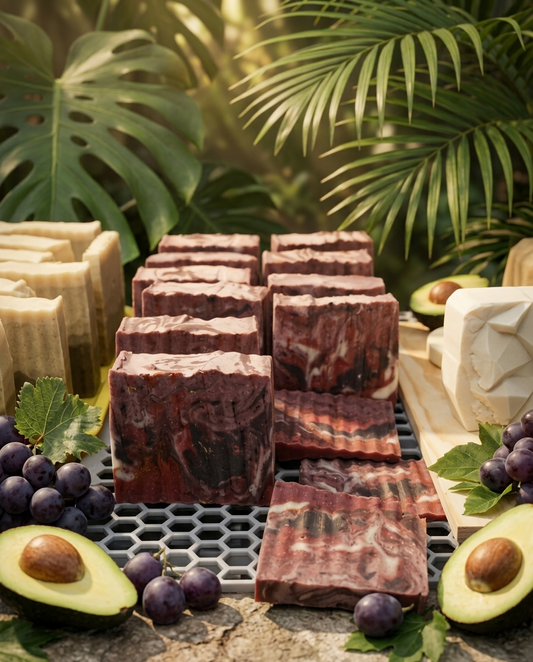 Avocado & Grapeseed Artisan Bar: Ultimate Elasticity & Micro-Polishing Scrub