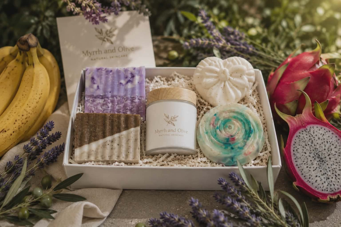 Myrrh & Olive Velvet Bloom Bath Collection